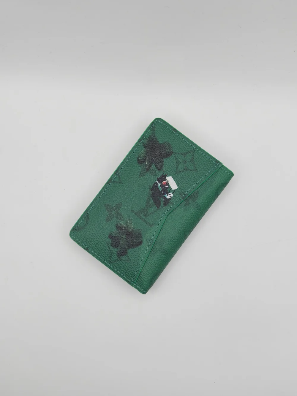Louis Vuitton Green Golf Monogram Card Holder Pocket Organizer